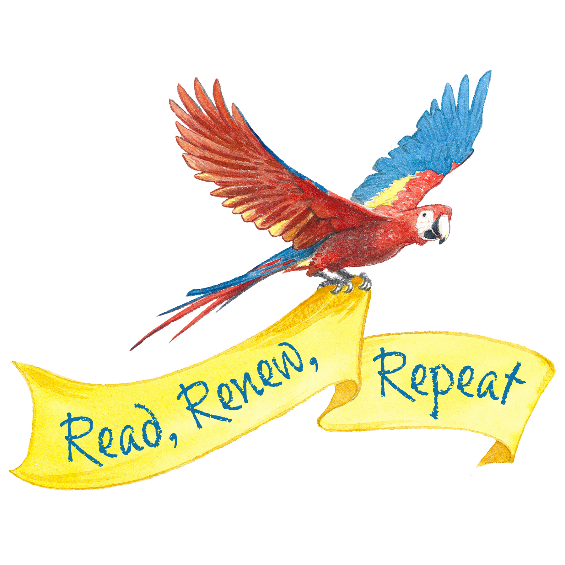 Summer Reading 2024 tagline: Read, Renew, Repeat