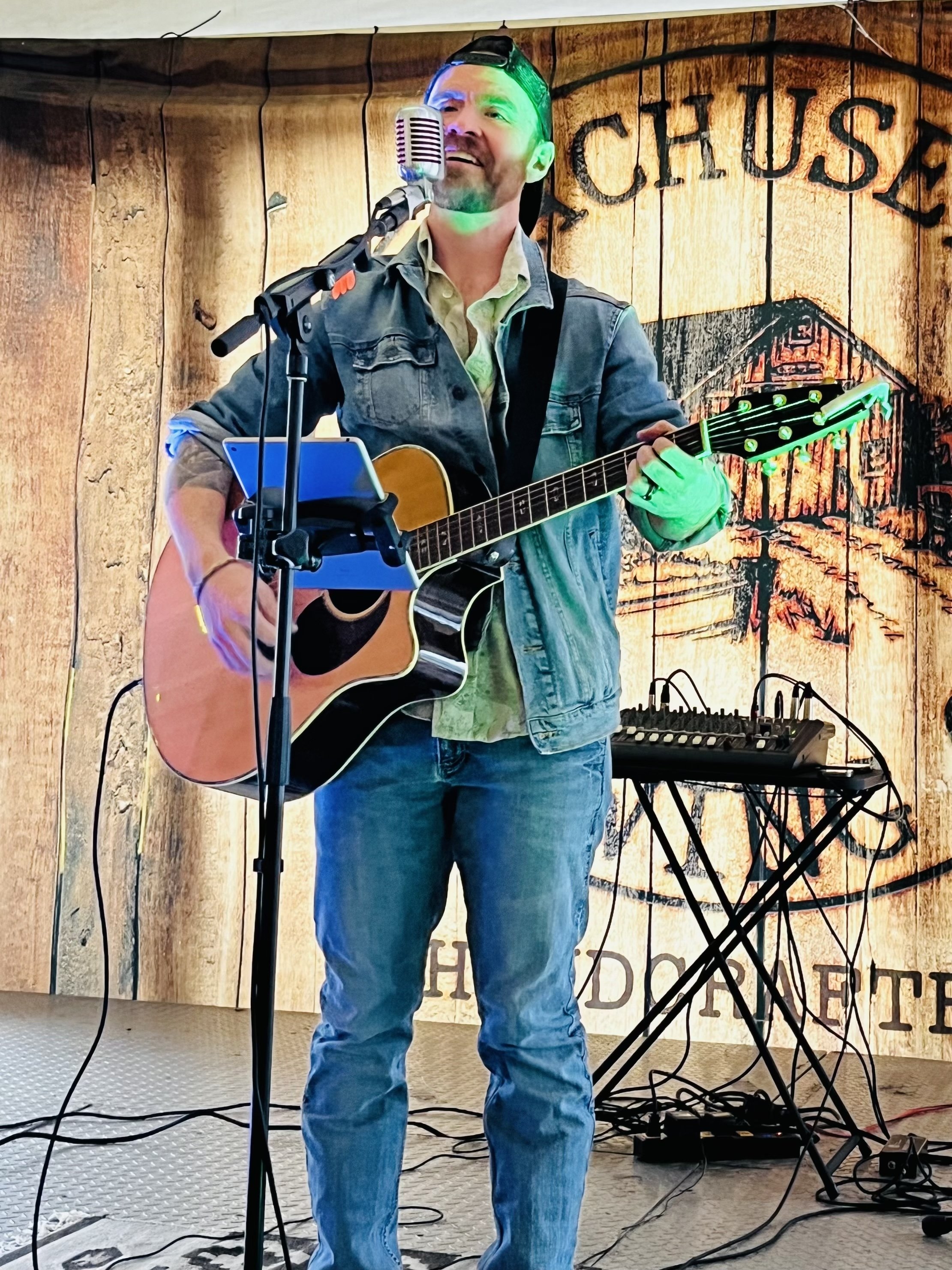 Jarred Singing on stage