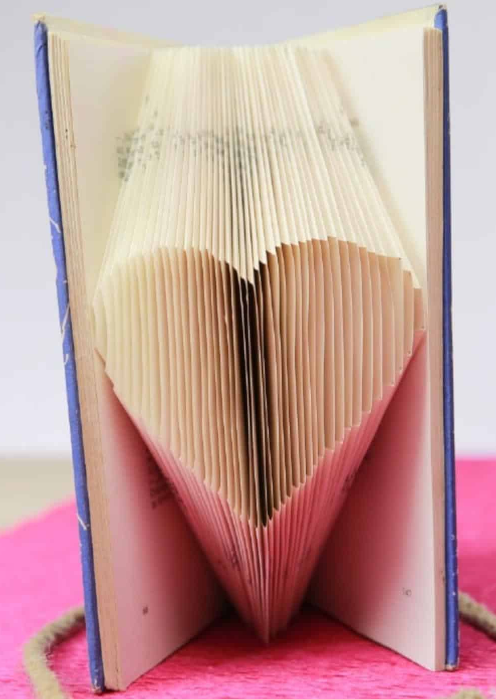 heart folded book