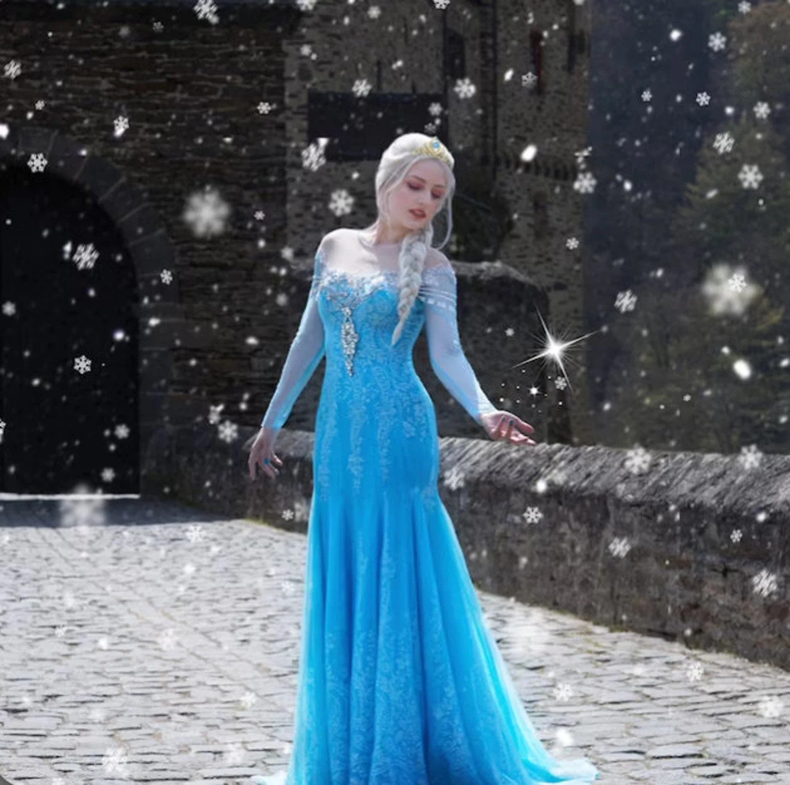 Elsa in the snow