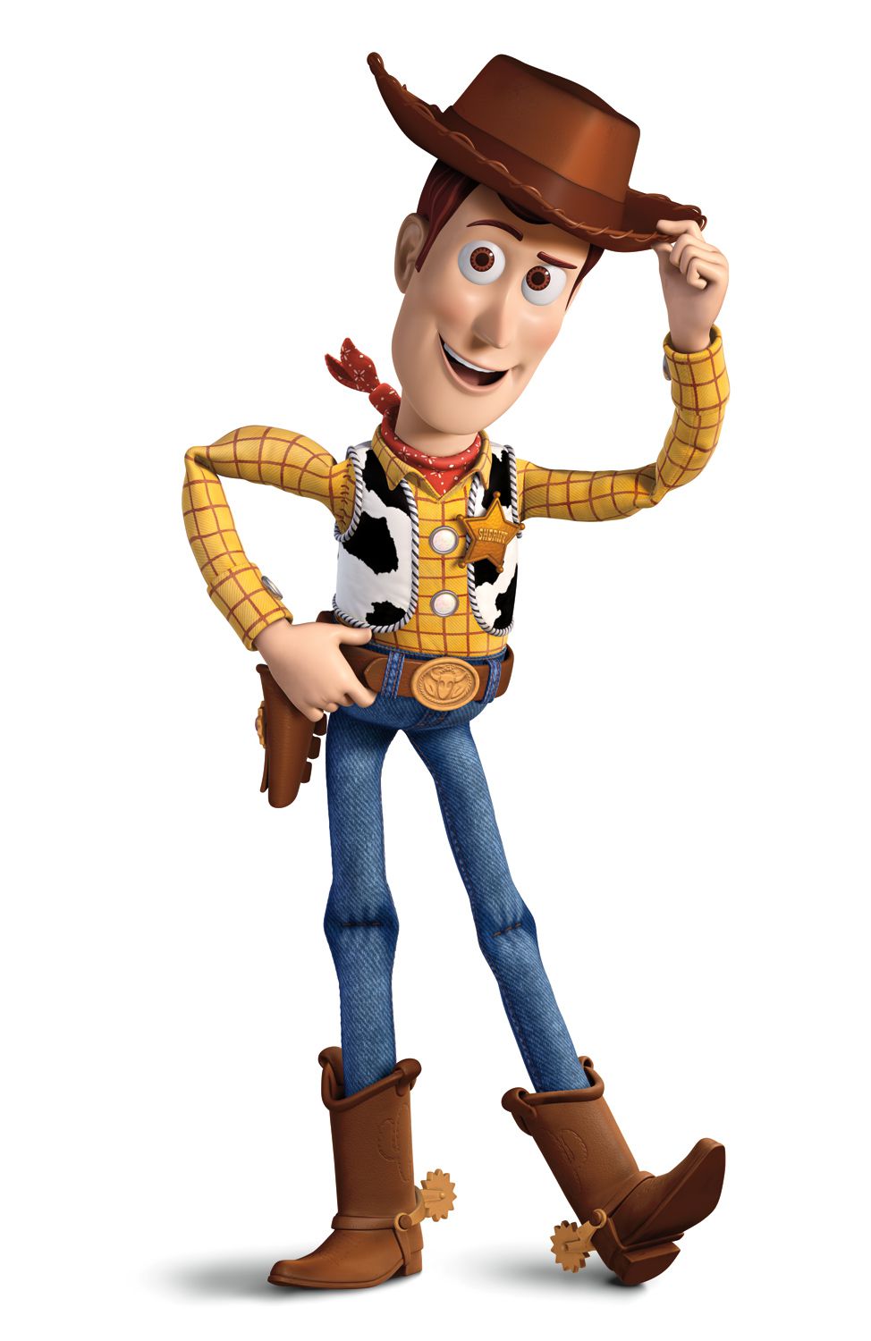 Toy Story, Woody tipping his hat.