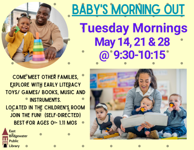 Canva flyer for Baby's Morning Out May