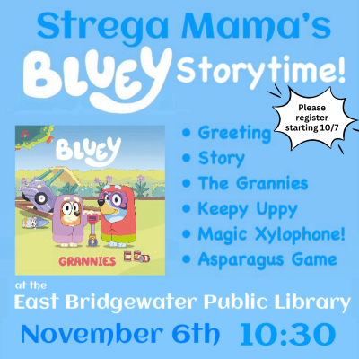 Bluey Story Time November 6 at 10:30