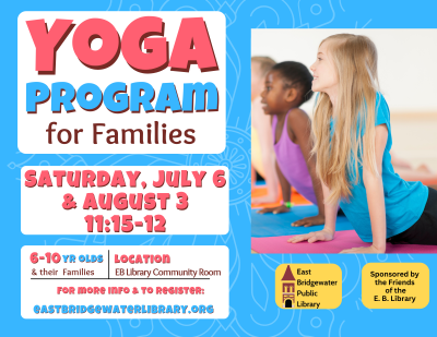 Canva flyer for family yoga, ages 6-10