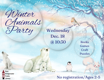 Winter Animals Party flyer