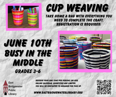 Canva flyer for cup basket weaving