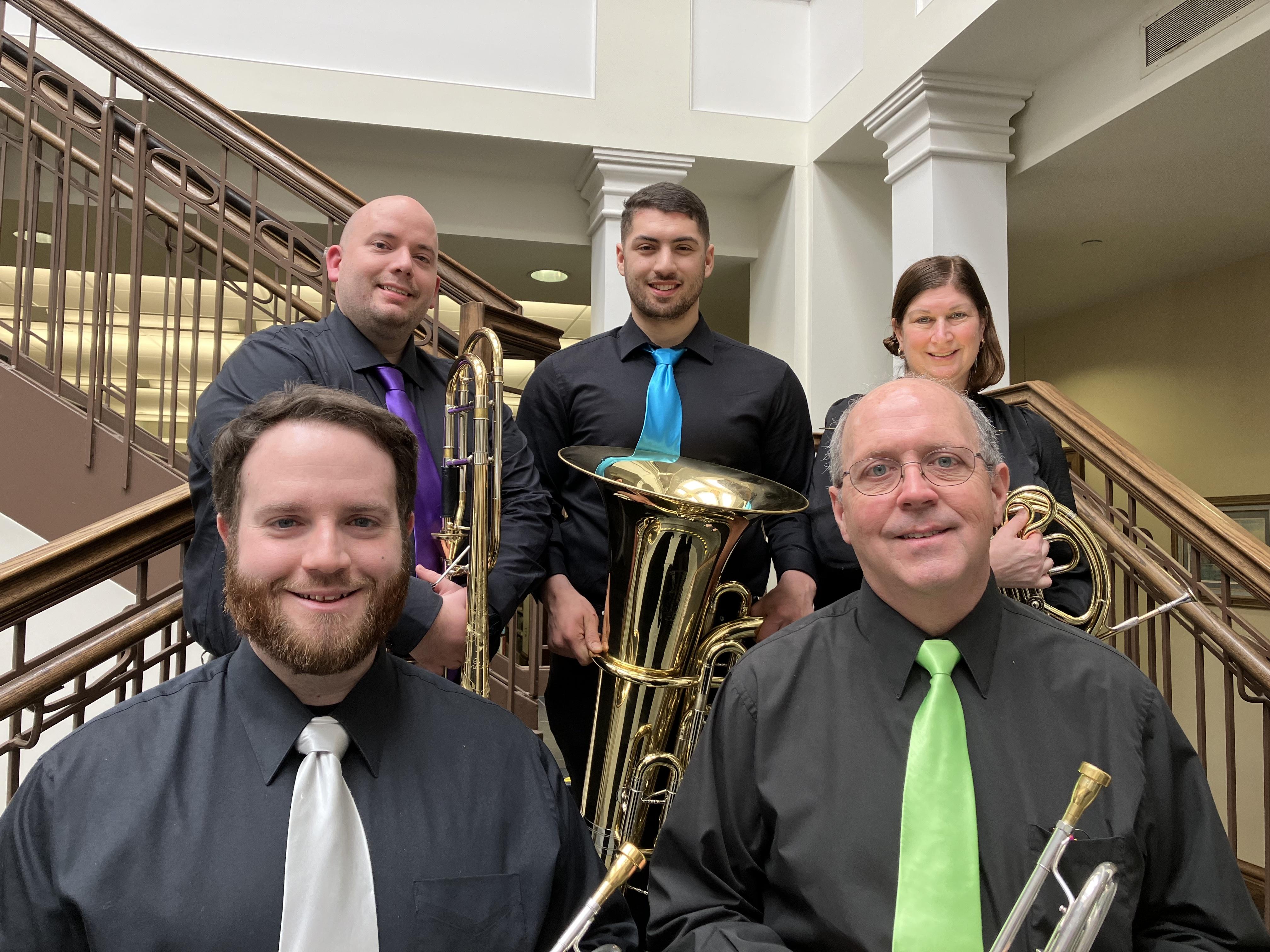 picture of the members of Bailey Street Brass