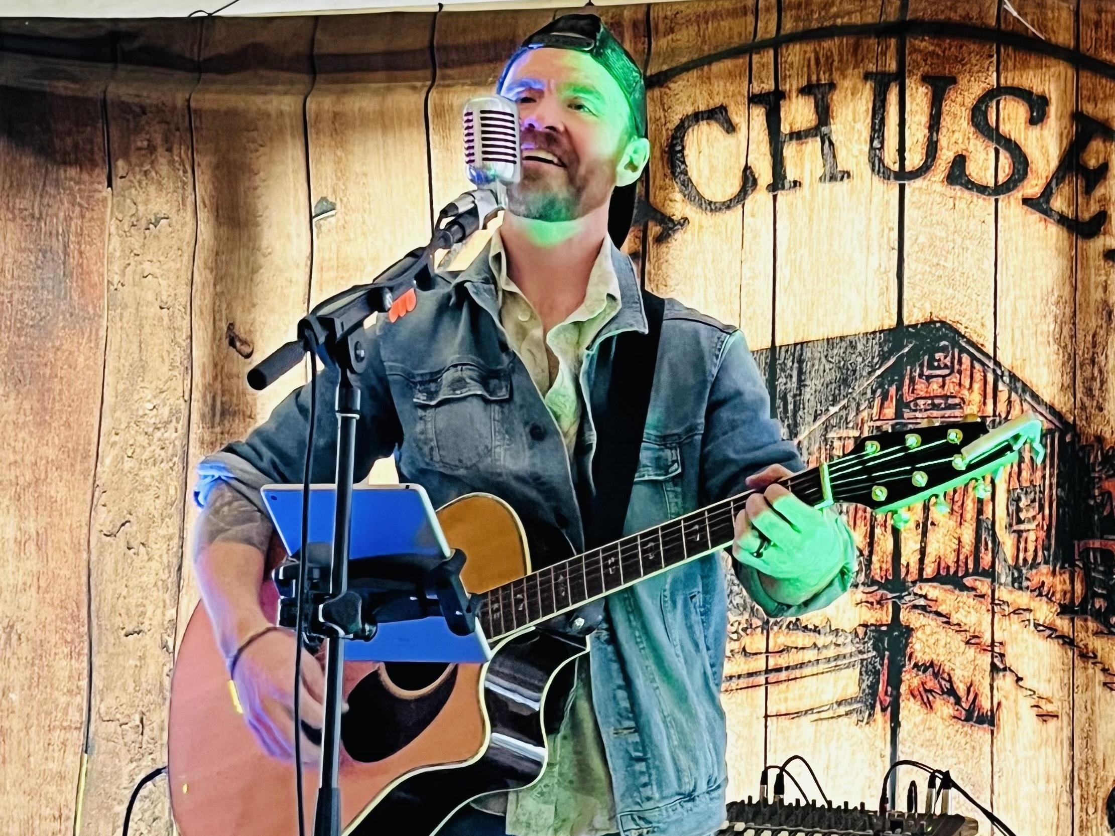 Jarred Singing on stage