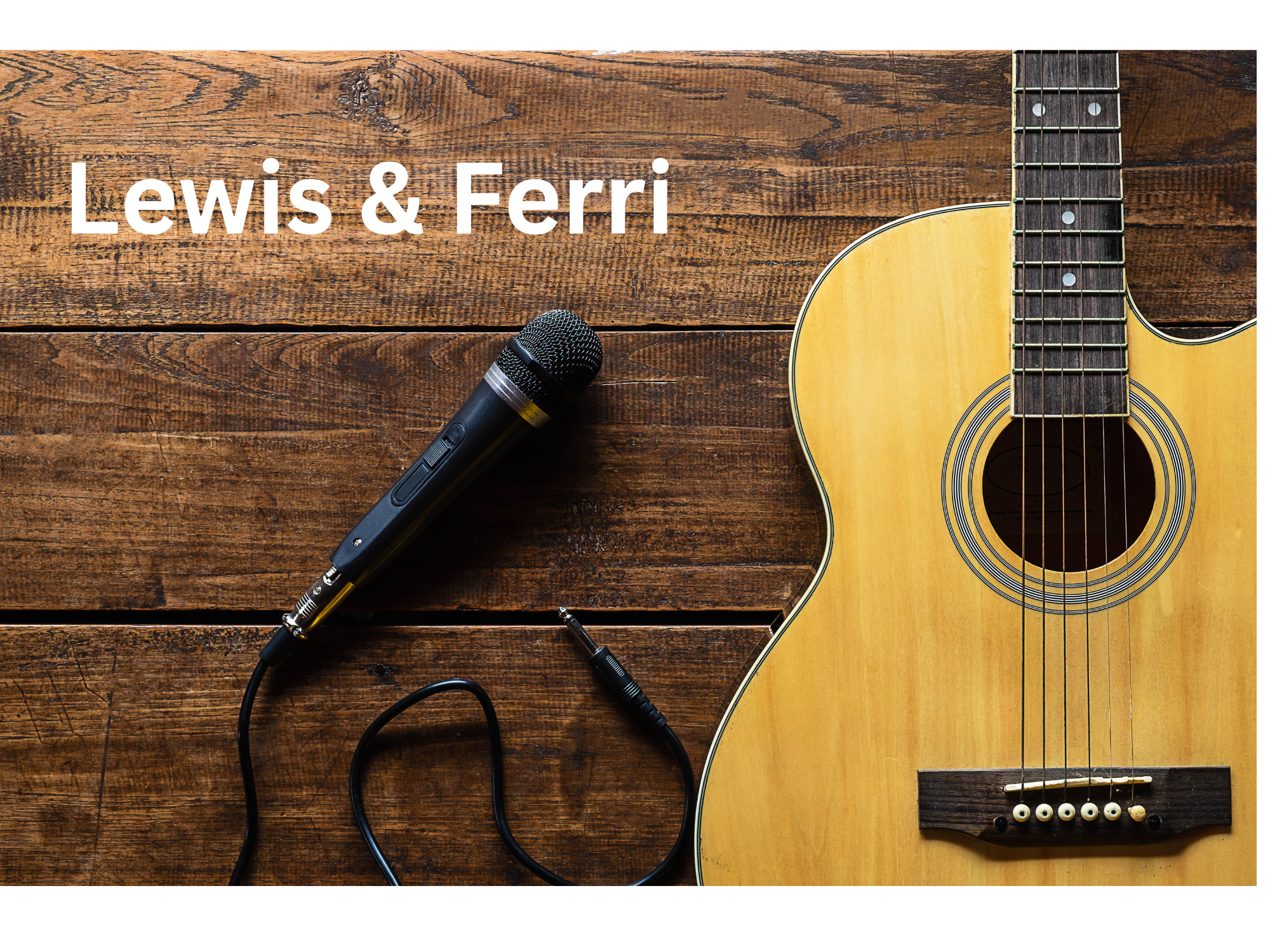 guitar, microphone and lewis & ferri