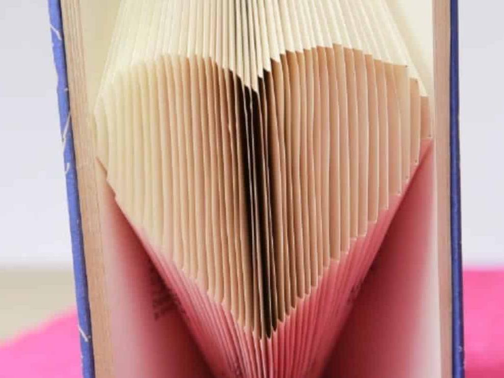 heart folded book